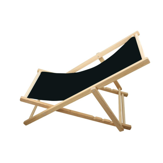 Branded Deck Chairs Black